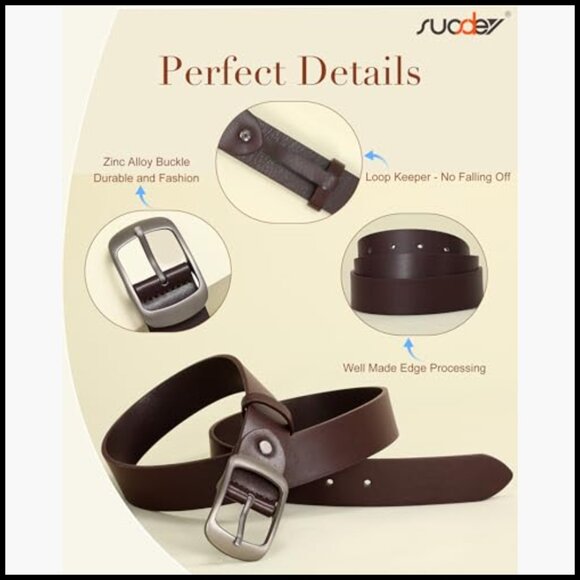 Faux Leather Waist Belt with Elegant Buckle for Jeans and Dresses main image 5